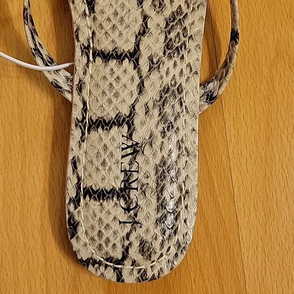 New JCrew Sandals, Size 8 in Python - Picture 4 of 4